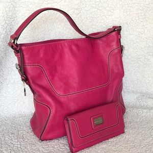 Michael Kors hot pink shoulder bag